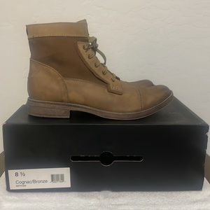 Aldo Boot. Sz 8.5. Cognac cap toe.  NIB.